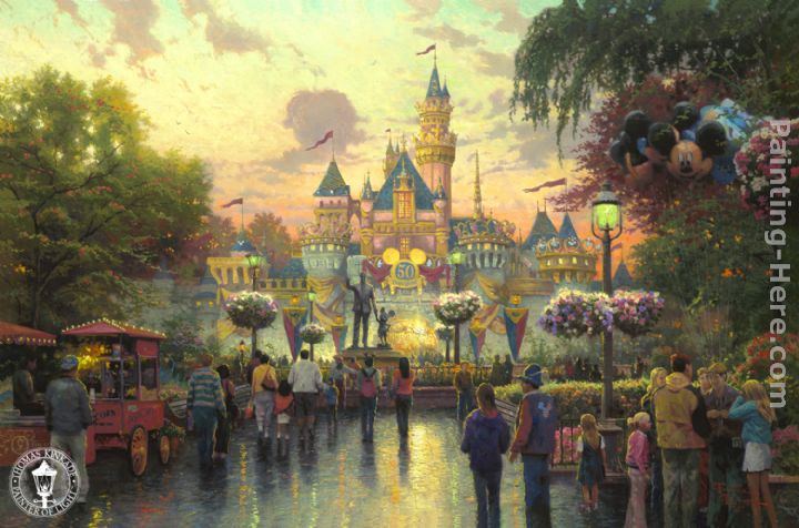 Thomas Kinkade Disneyland 50th Anniversary